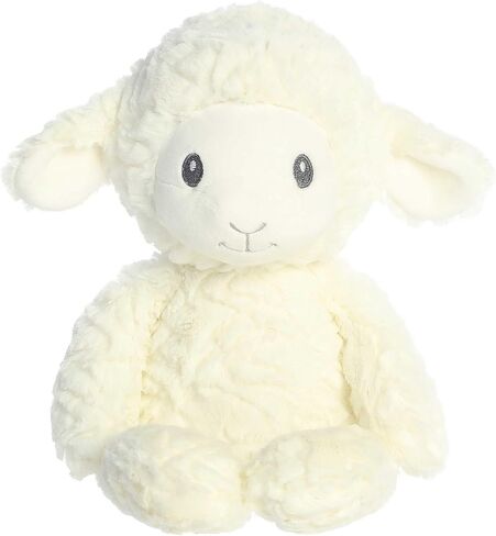 مجموعة Aurora® Adorable Huggy Collection™ Leah Lamb™ دمية محشوة للأطفال - رفيق مريح - تحفيز حسي - أبيض 13 بوصة in Saudi Arabia