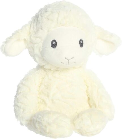 مجموعة Aurora® Adorable Huggy Collection™ Leah Lamb™ دمية محشوة للأطفال - رفيق مريح - تحفيز حسي - أبيض 13 بوصة in Saudi Arabia