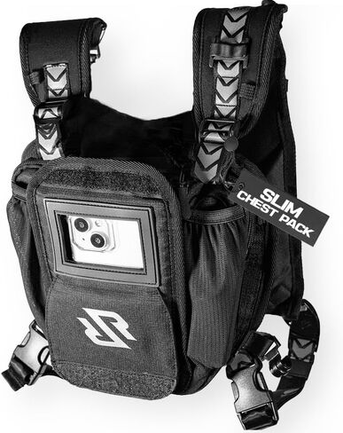 حزمة الصدر للتزلج والتزحلق على الجليد - حزمة الصدر الرفيعة للتزلج والتزحلق على الجليد مع 5 جيوب آمنة | حقيبة الصدر الأمامية للتزلج وحقيبة الصدر للتزلج على الجليد in Kuwait