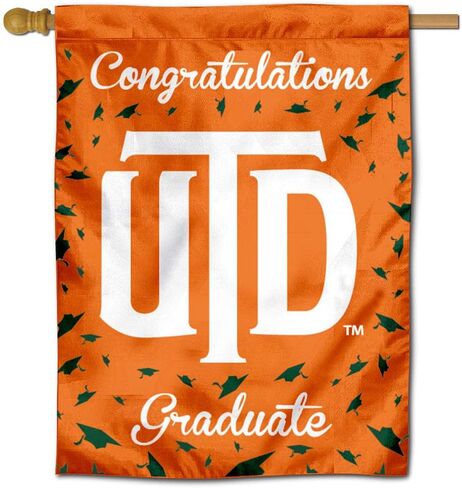 UT Dallas Comets Graduation Gift Banner Flag in Saudi Arabia