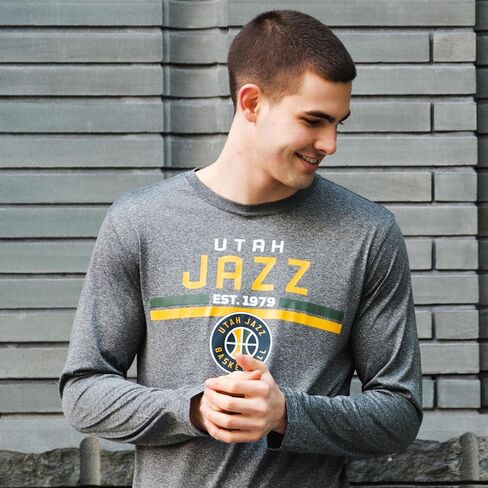 Ultra Game Men's NBA Official Active Long Sleeves Pullover T-Shirt in Saudi Arabia