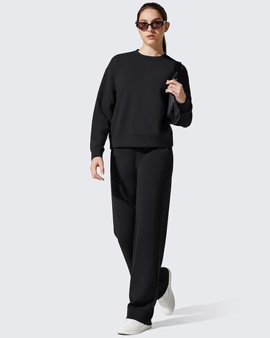 G4Free Smoofit مشروط لينة المرأة الصوف بلوزات Crewneck البلوز هوديس كم طويل بلايز عادية in Saudi Arabia