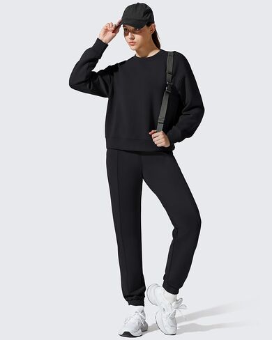 G4Free Smoofit مشروط لينة المرأة الصوف بلوزات Crewneck البلوز هوديس كم طويل بلايز عادية in Saudi Arabia