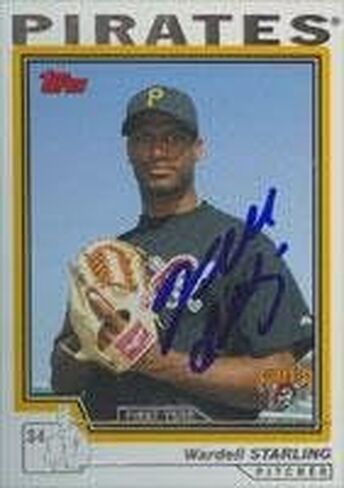Topps موقعة - Wardell Starling Pittsburgh Pirates 2004 MLB بطاقات البيسبول الموقعة in Saudi Arabia