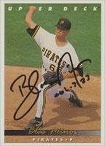 Blas Minor Pittsburgh Pirates 1993 Upper Deck Autographed Card. This item comes with a certificate of authenticity from Autograph-Sports. Autographed - MLB Autographed Baseball Cards in Saudi Arabia