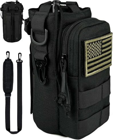 32 Oz Water Bottle Holder with Strap Bottle Carrier Bag with Phone Pocket MOLLE System for Walking in Saudi Arabia