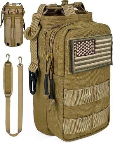 32 Oz Water Bottle Holder with Strap Bottle Carrier Bag with Phone Pocket MOLLE System for Walking in Saudi Arabia