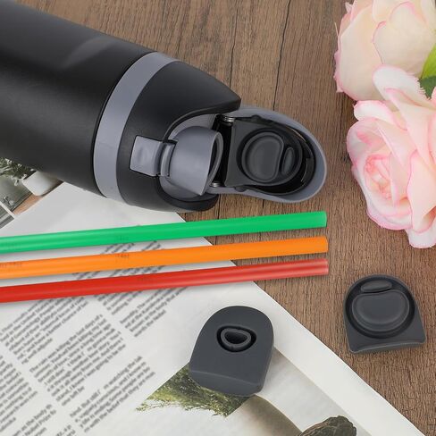11pcs Replacement Kit for Owala, Water Bottle Parts Accessories Including 3 Silicone Stoppers Lid Top Cover Cap Insert Rubber Seal Gaskets 1 Cleaning Brush 3 Straws and Cutting Tool in Saudi Arabia