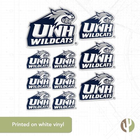 ملصق جامعة صبار الصحراء في نيو هامبشاير UNH Wildcats ملصق شارات الفينيل زجاجة مياه للكمبيوتر المحمول ورقة قصاصات السيارة T3 (النوع 3-1) in Saudi Arabia