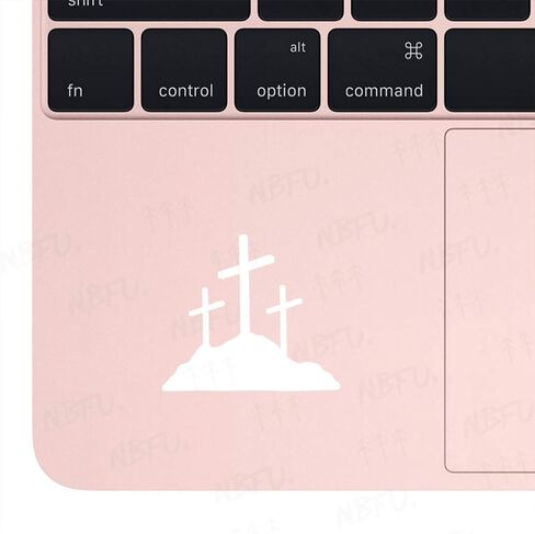 Calvary Crosses Christian Jesus (White) (Set Of 2) Premium Waterproof Vinyl Decal Stickers For Laptop Phone Accessory Helmet Car Window Bumper Mug Tuber Cup Door Wall Decoration in Kuwait