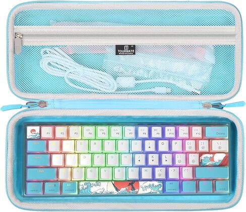 Hard Storage Case for 60% Snpurdiri/DIERYA/Owpkeenthy/MageGee/TMKB/Camiysn 60% Percent Keyboard - Travel Box for RK Royal KLUDGE/CORBOBO WK61 Mechanical Keyboard(Only Box) in Saudi Arabia