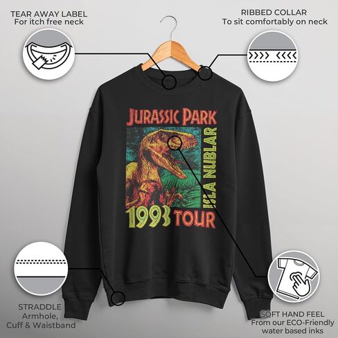 سويت شيرت رجالي من Fifth Sun Jurassic Park Raptor '9Isla Nublar Tour in Saudi Arabia
