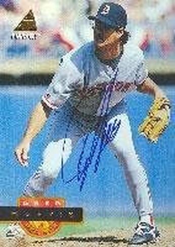 جريج هاريس بوسطن سوكس 1994 بطاقة موقعة بيناكل. يأتي هذا المنتج مع شهادة الأصالة من Autograph-Sports. موقعة - بطاقات البيسبول الموقعة من MLB in Saudi Arabia