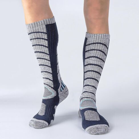 Mens Ski Socks, Cold Weather Snowboarding, Snow, Winter, Thermal Knee-high Warm Socks in Saudi Arabia