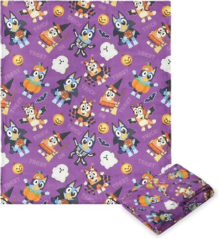 NORTHWEST Bluey Silk Touch Throw Blanket, 50" x 70", Pup Tricks in Saudi Arabia