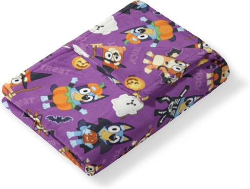 NORTHWEST Bluey Silk Touch Throw Blanket, 50" x 70", Pup Tricks in Saudi Arabia