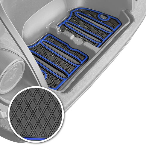 Xtreme Mats Bag Well Mat Rubber Liner Insert Protects Plastic Surfaces from Scuffs for Golf Carts - Compatible with Yamaha DR2 Drive2 EFI QuieTech - All Black in Saudi Arabia