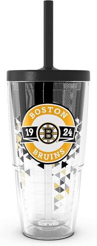 Tervis NHL Boston Bruins - Shatter Made in USA Double Walled Insulated Tumbler Travel Cup Keeps Drinks Cold & Hot, 24oz with Straw Lid, Classic in Saudi Arabia
