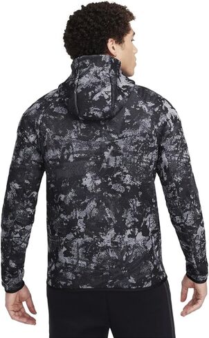 هودي Nike Sportswear للرجال من Tech Fleece Windrunner بسحاب كامل (الولايات المتحدة، ألفا، صغير، عادي، عادي، رمادي دخاني/أنثراسايت) in Kuwait
