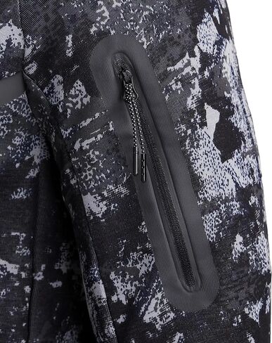 هودي Nike Sportswear للرجال من Tech Fleece Windrunner بسحاب كامل (الولايات المتحدة، ألفا، صغير، عادي، عادي، رمادي دخاني/أنثراسايت) in Kuwait