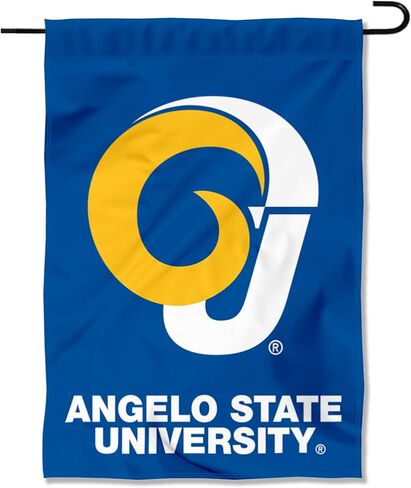 شركة College Flags & Banners Co. Angelo State Rams Wordmark Logo Garden Banner Flag in Saudi Arabia