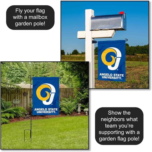 شركة College Flags & Banners Co. Angelo State Rams Wordmark Logo Garden Banner Flag in Saudi Arabia