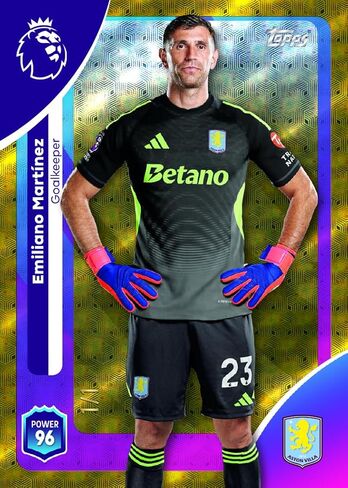 Topps Premier League 2025-26 - الإصدار الأول - صندوق كامل - 28 حزمة في كل صندوق (280 بطاقة) 3 أو أكثر من بطاقات الإدخال الخاصة في كل حزمة. in Saudi Arabia