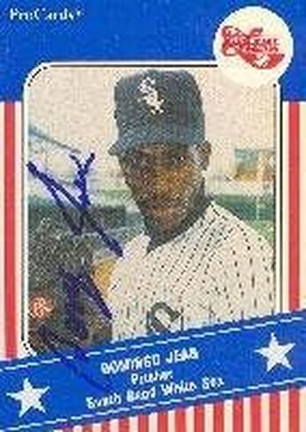 Domingo Jean South Bend Sox - Sox Affiliate 1991 Pro Cards Autographed Card - Minor League Card. This item comes with a certificate of authenticity from Autograph-Sports. Autographed - Baseball in Saudi Arabia