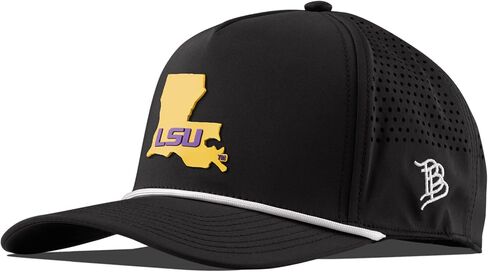 Branded Bills Officially Licensed x LSU Tigers 5-Panel Collection Gold State PVC in Saudi Arabia