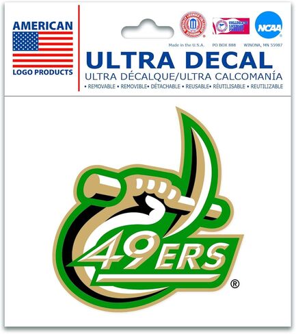 ملصق Wincraft NCAA متعدد الاستخدامات (3"x4") (UNC Charlotte) in Kuwait