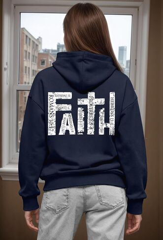 Faith Sweatshirts for Women Christian Sweatshirt Jesus Cross Graphic Shirt Bible Verse Religious Hoodie Pullover Tops in Saudi Arabia
