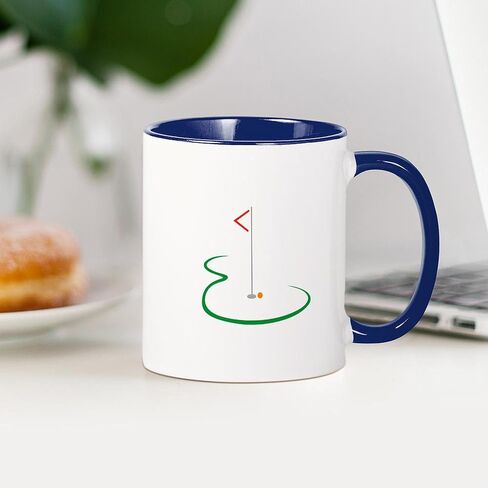 كوب جولف CafePress Disc Golf سعة 11 أونصة (325 مل) كوب قهوة من السيراميك in Kuwait