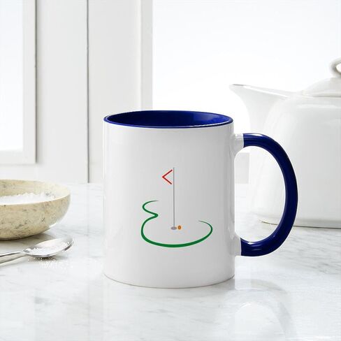 كوب جولف CafePress Disc Golf سعة 11 أونصة (325 مل) كوب قهوة من السيراميك in Kuwait