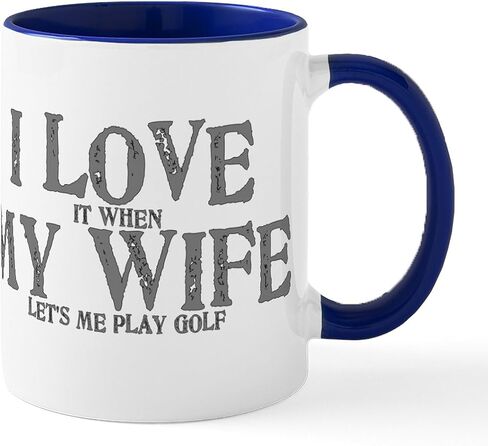 كوب جولف CafePress Disc Golf سعة 11 أونصة (325 مل) كوب قهوة من السيراميك in Kuwait
