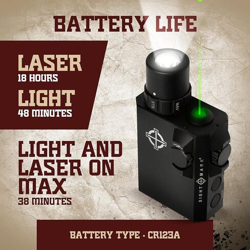 Sightmark LoPro Mini Flashlight وجهاز رؤية الليزر الأخضر in Kuwait