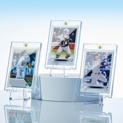 35Pt Magnetic Card Holders 8 Pack Hard Plastic UV Protection One-Touch Sleeves for Baseball Cards, Gaming Cards, MTG Cards, Sports Cards, Trading Cards Display and Protection in Saudi Arabia