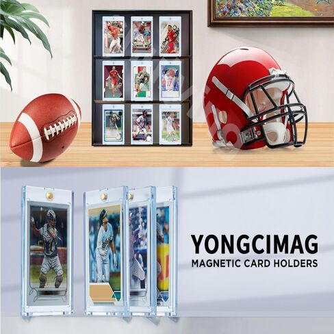 35Pt Magnetic Card Holders 8 Pack Hard Plastic UV Protection One-Touch Sleeves for Baseball Cards, Gaming Cards, MTG Cards, Sports Cards, Trading Cards Display and Protection in Saudi Arabia
