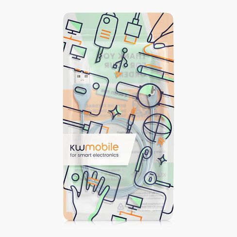 kwmobile USB Cable Charger Compatible with AfterShokz Aeropex AS800 / OpenComm ASC100SG Cable - Charging Chord for Smart Watch - Light Blue in Saudi Arabia