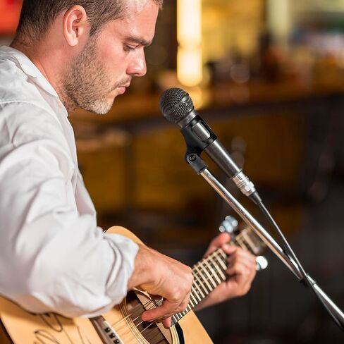 4Pcs Microphone Clip Mic Holder Adjustable Angle Flexible Rubber Handheld Wireless Mic Holders Clamp for Handheld Microphones(Inner Diameter Range 30-50mm) in Kuwait