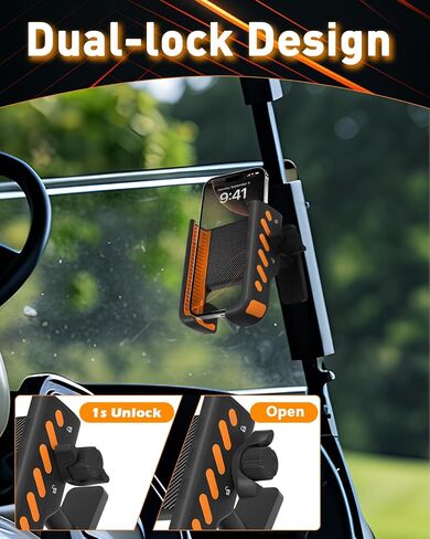 Golf Cart Phone Holder, Phone Caddy for Golf Cart with Super Strong N52 Magnets, Fits EZGO/Yamaha/Club Car/Icon Golf Cart, Golf Accessories for Men & Women - Golf Cart, Gym (2 Pack) in Saudi Arabia