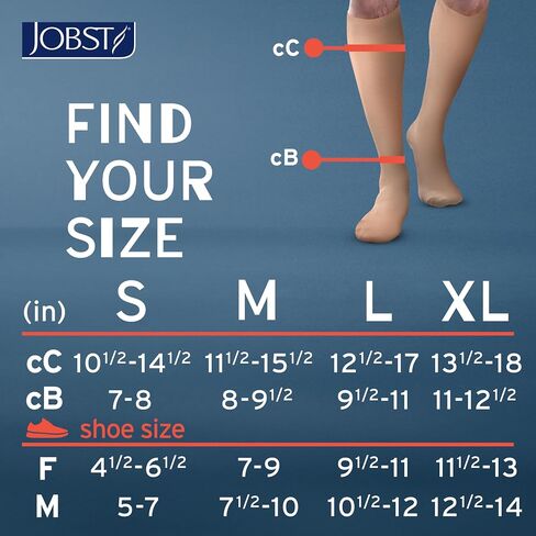 JOBST ACTIVA غير شفاف 15-20 مم زئبق جوارب ضغط عالية في الركبة، مغلق عند الأصابع، أسود، متوسط in Saudi Arabia