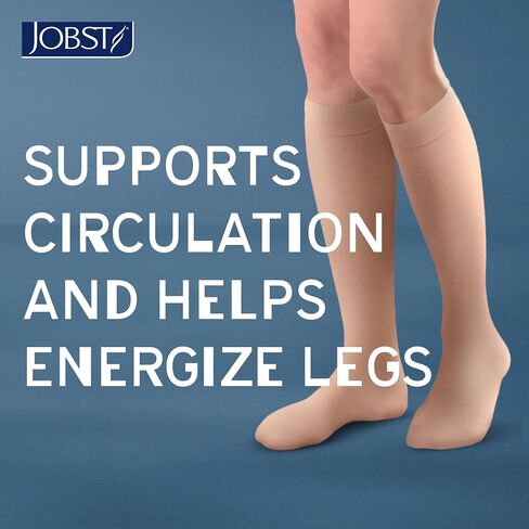 JOBST ACTIVA غير شفاف 15-20 مم زئبق جوارب ضغط عالية في الركبة، مغلق عند الأصابع، أسود، متوسط in Saudi Arabia