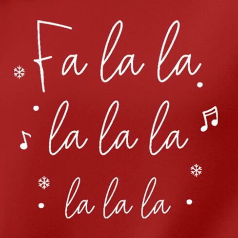 Women Christmas Sweatshirts Fa La La La Christmas Song Long Sleeve Xmas Music Notes Crewneck Tops in Saudi Arabia