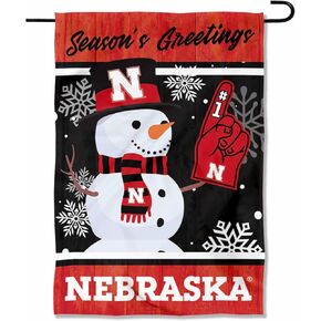 Nebraska Cornhuskers Holiday Winter Snow Garden Banner Flag in Kuwait