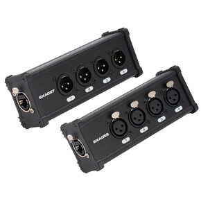 4 Channel Snake 3 Pin XLR/DMX/AES-EBU to Ethercon RJ45 Cat5/Cat6 Ethernet Extender for Stage Sound Lighting and Recording Studio with 2 Ft Breakout Cable(Male&Female) in Kuwait
