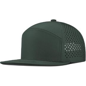 Performance Snapback Hats for Men Women,Flat Bill Cap,Golf,Running,Workout in Saudi Arabia