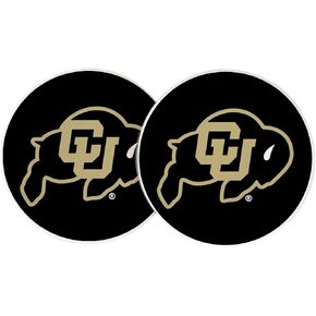 Desert Cactus University of Colorado Car Coaster Buffaloes CU Buffs Absorbent Sandstone Car Cup Coasters Set of 2 (Design A) in Kuwait