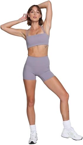 Free Flow Sport Shorts for Women – High Waisted Biker Shorts with Pockets, Buttery Soft Workout Shorts in Saudi Arabia