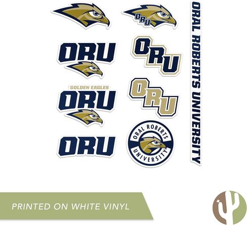 Desert Cactus Oral Roberts University ORU Golden Eagles Sticker Vinyl Decals Laptop Water Bottle Car Scrapbook T2 (Type 2) in Saudi Arabia