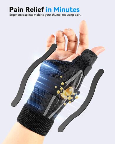 Thumb Brace Ergonomical Right or Left Hand, Thumb Spica Splint Thumb Splint for Trigger Thumb，Thumb Support for Tenosynovitis De Quervains, CMC Pain Relief(Pink S/M) in Saudi Arabia